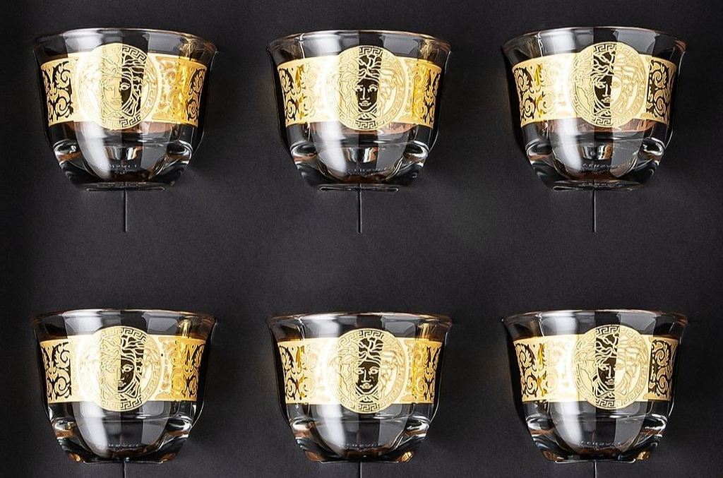 Prestige Gala Medusa Gold Set of 6 Mugs Small