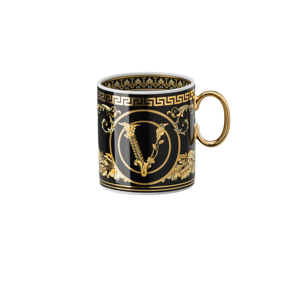 Virtus Gala Black Espresso Cup &amp; Saucer