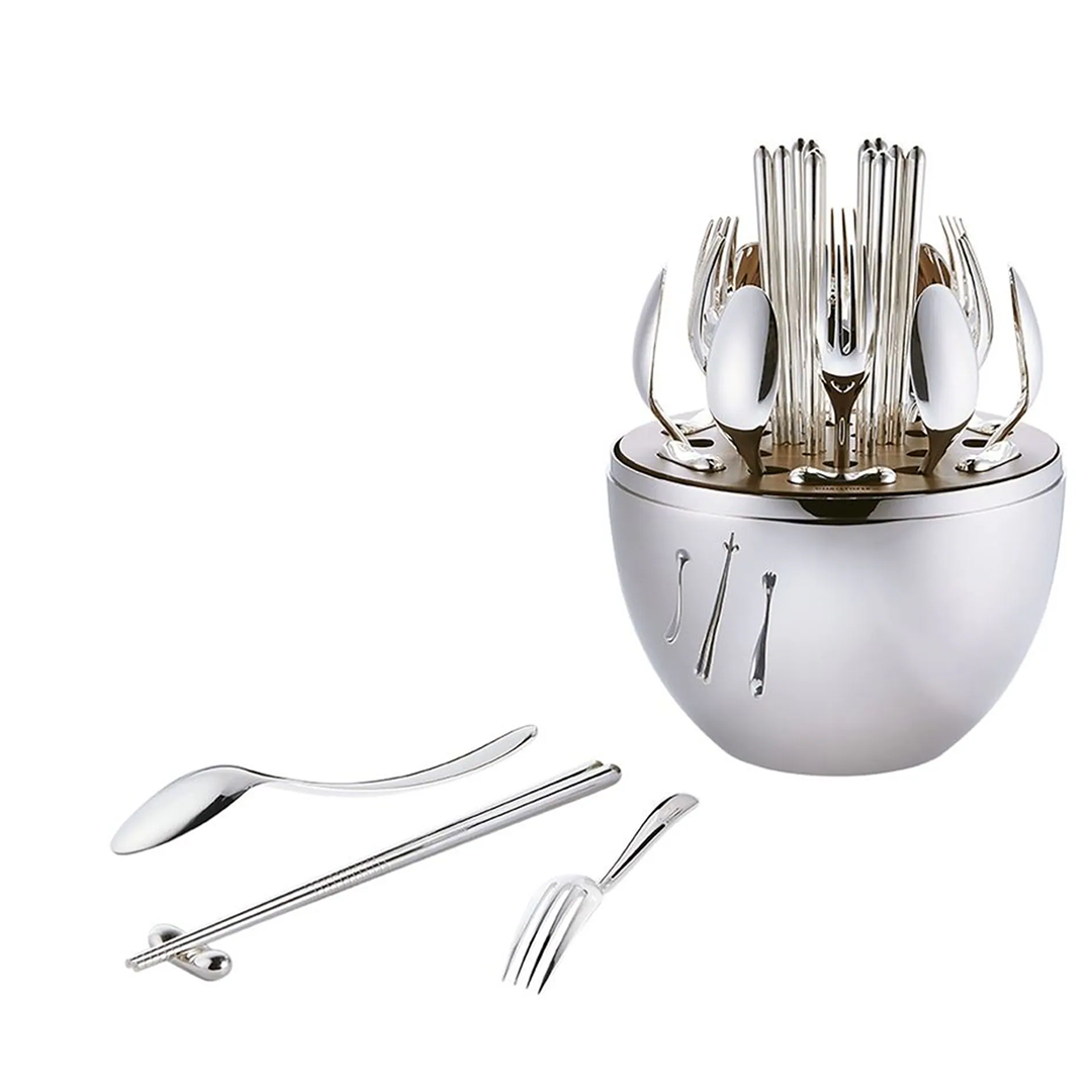 Mood Asia Silver-Plated 24-Piece Set