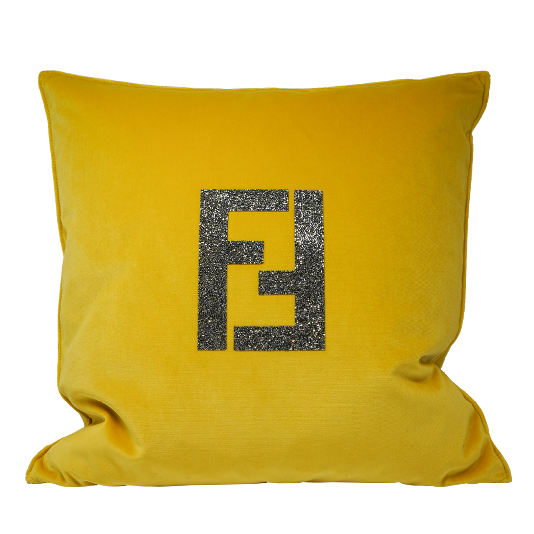 FF Swarovski Cushion - Yellow Sun Flower