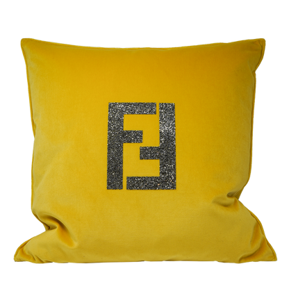 FF Swarovski Cushion - Yellow Sun Flower