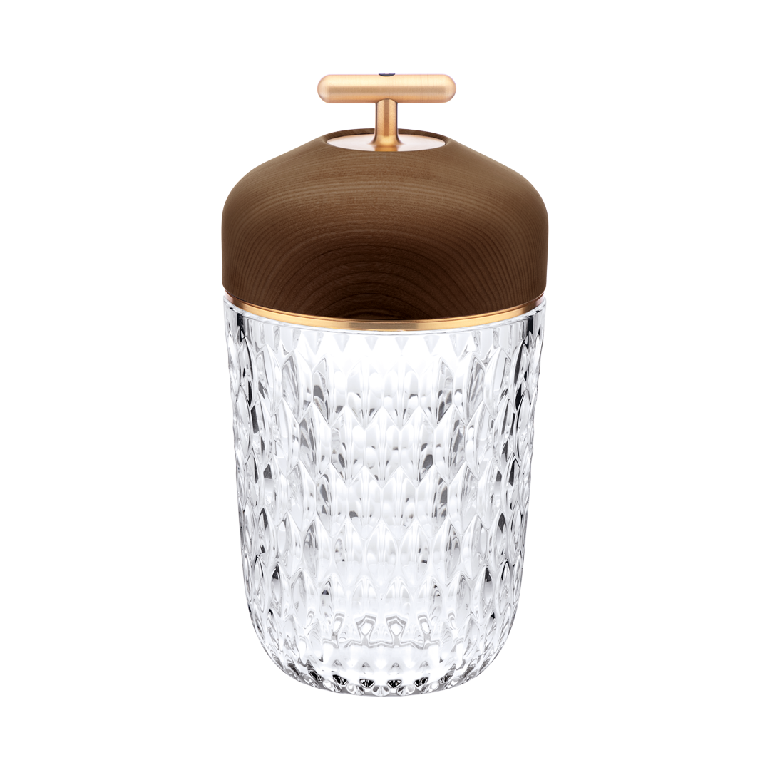 Folia Dark Wood Portable Lamp