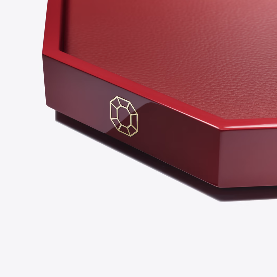 Octogone Red Tray - S