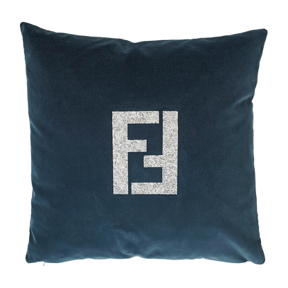FF Swarovski Cushion- Prussian Blue