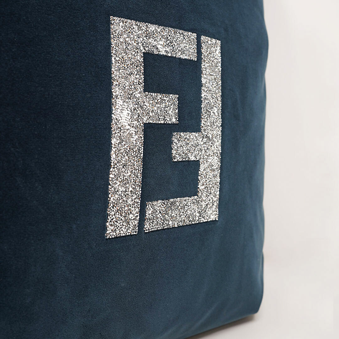 FF Swarovski Cushion- Prussian Blue