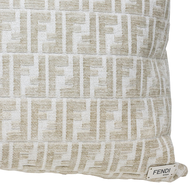 Fendi FF all over Cushion Beige