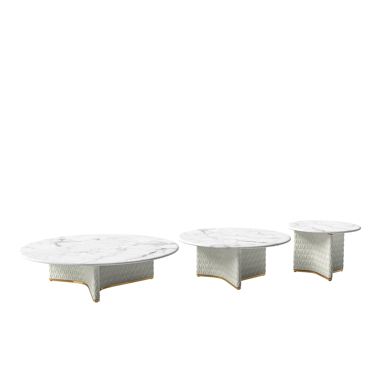 V-Marble Coffee & Side Table