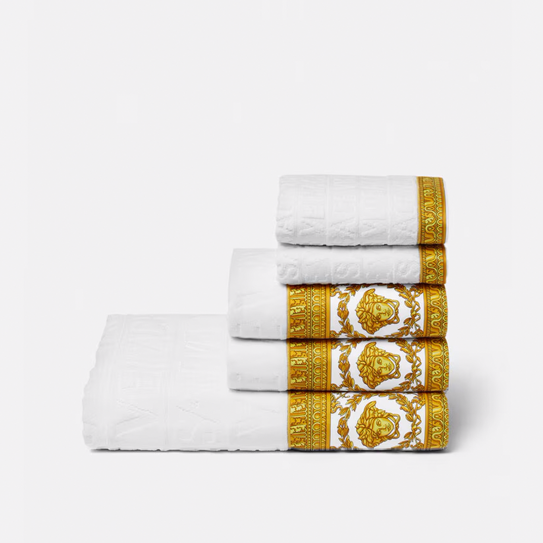 Barocco&amp;Robe Bath Towel Set of 5 - White