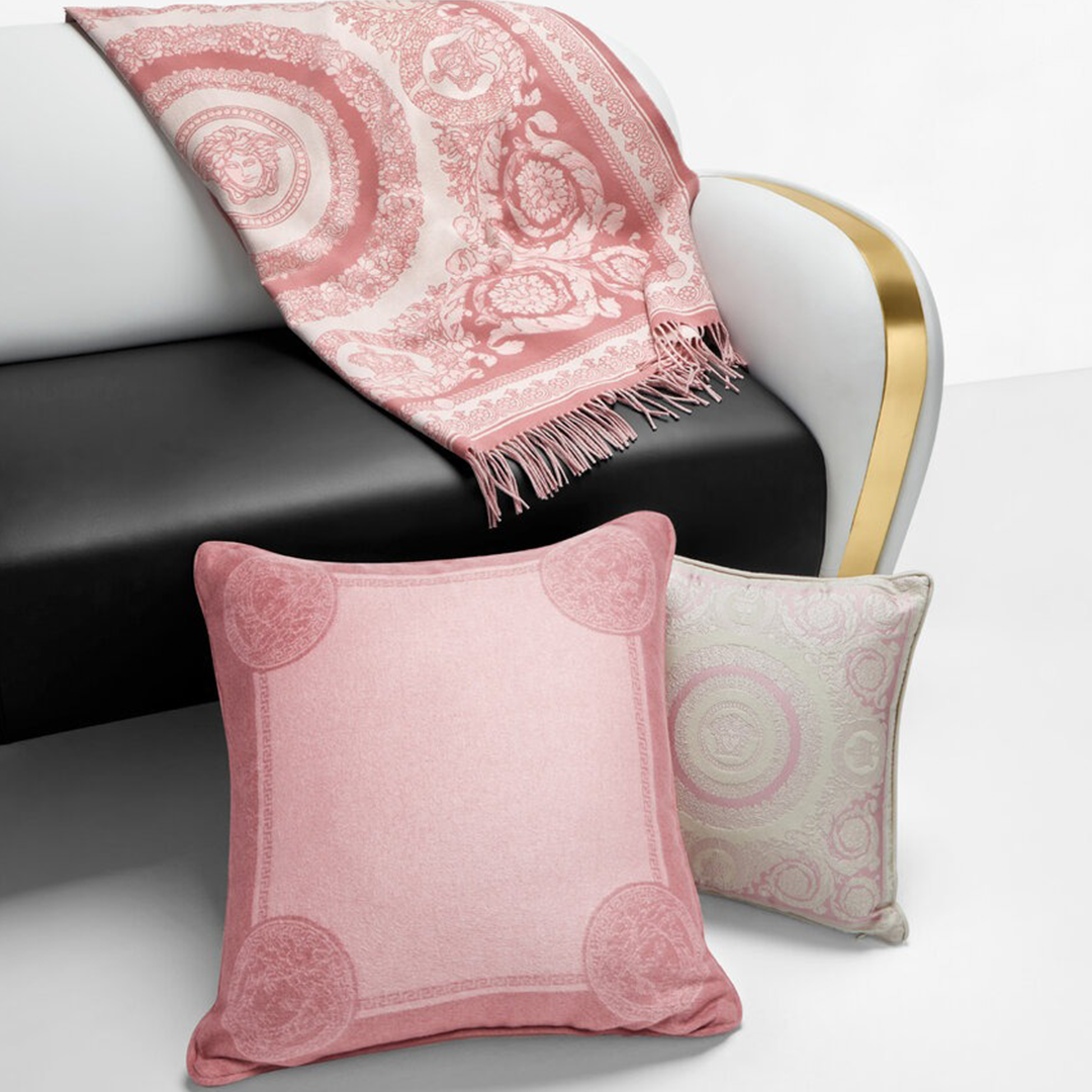 Icon Cashmere-Blend Cushion 60cm Pink