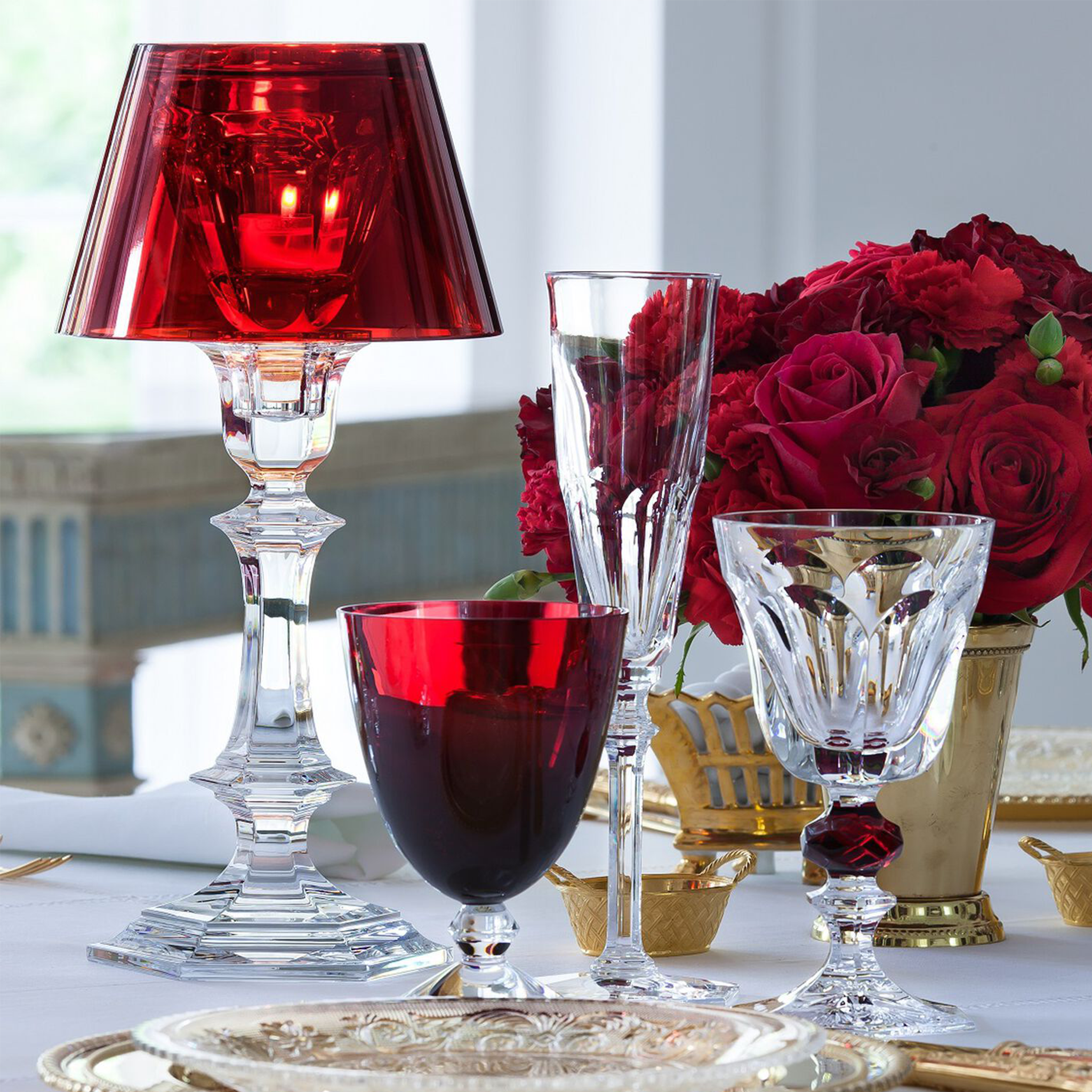 Harcourt Our Fire Candlestick - Red