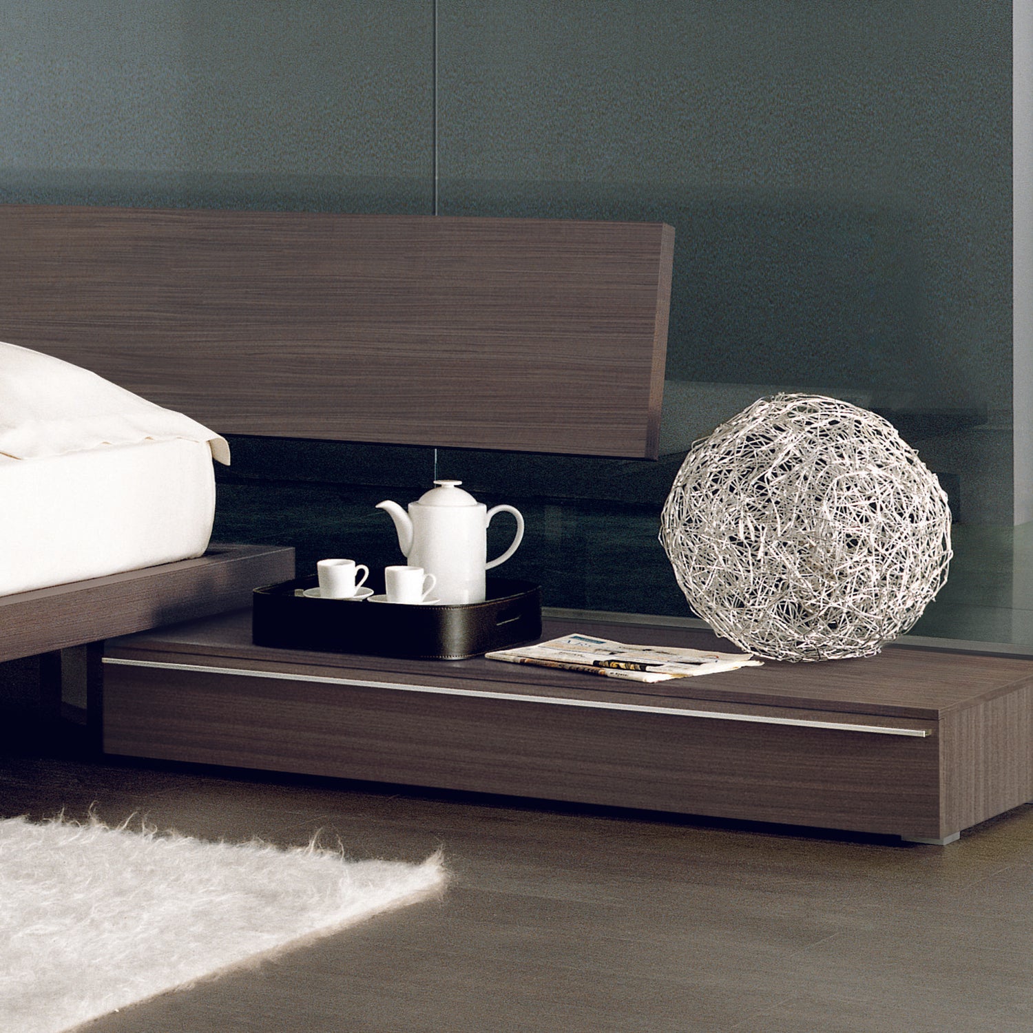Tao Night Bedside Table & Drawer