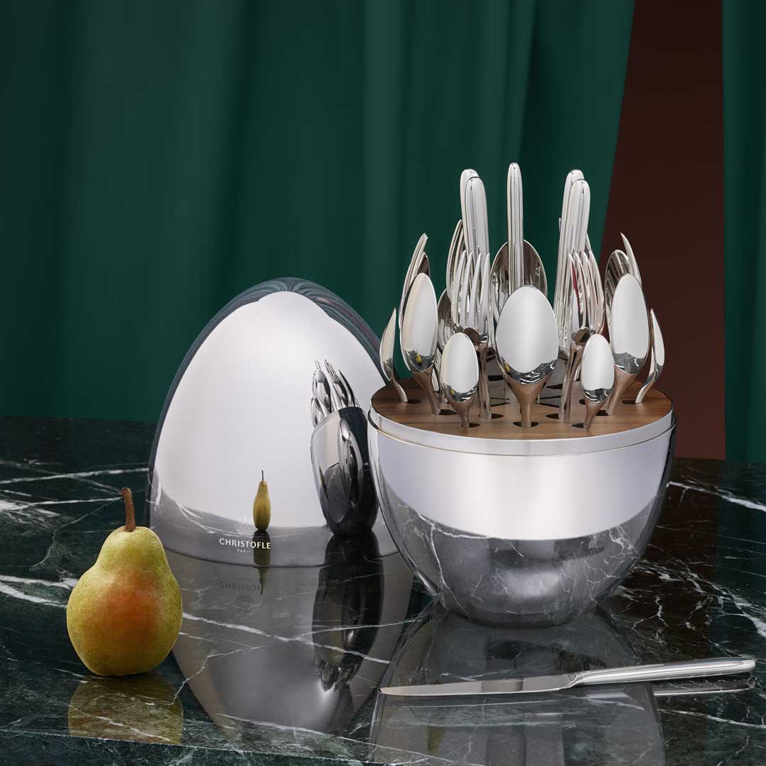Mood Silver-Plated 24-Piece Flatware Set