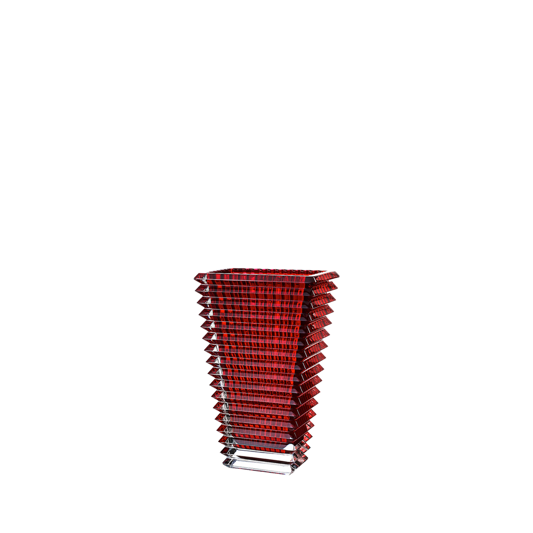 Eye Vase Rectangular Red-Small