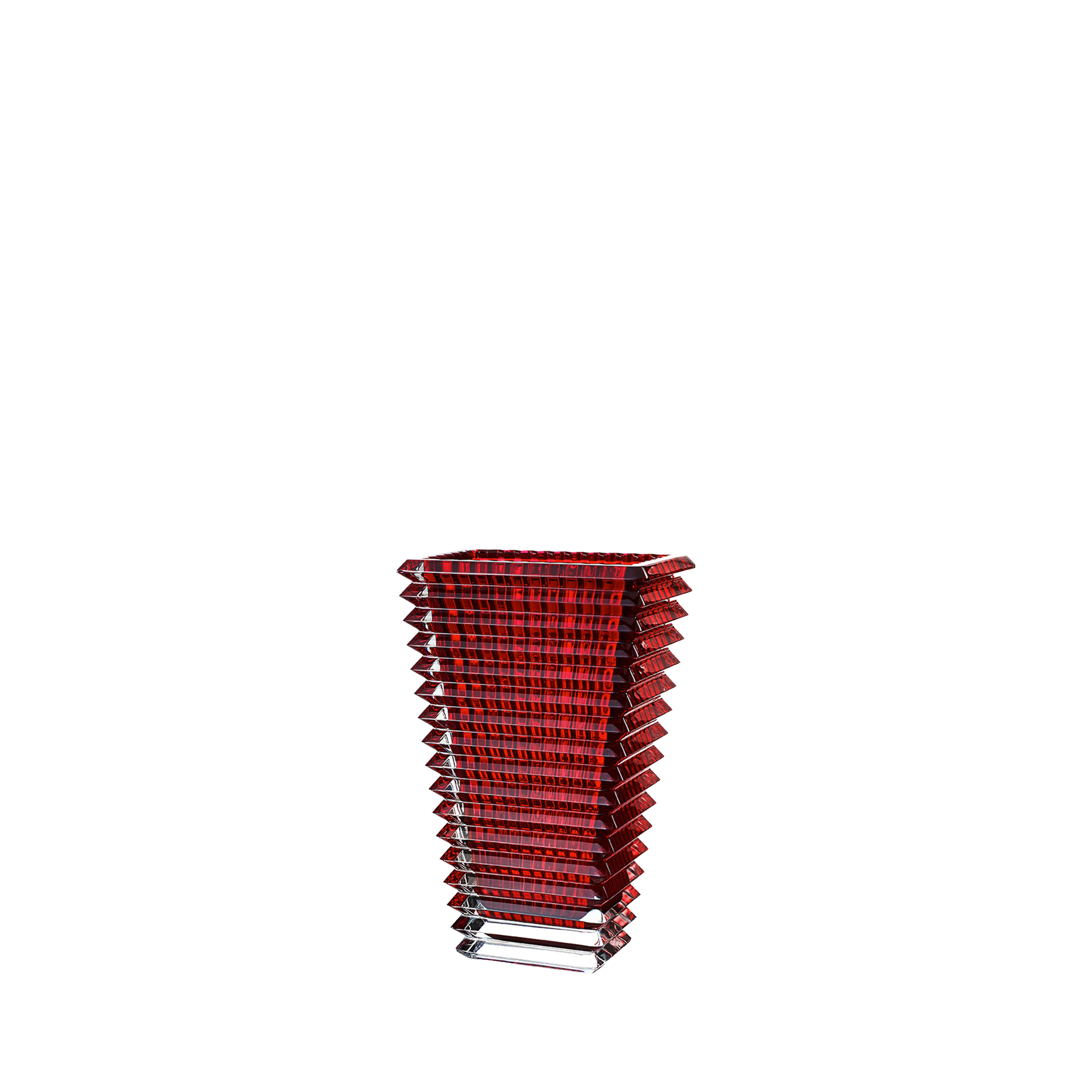 Eye Vase Rectangular Red-Small