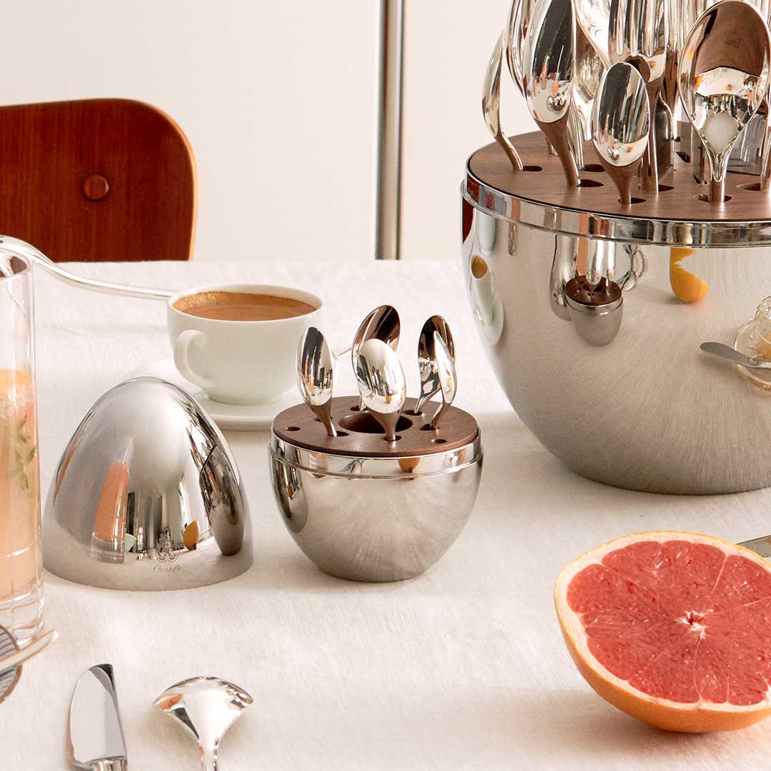 Mood 6-Piece Silver Espresso Spoon Set