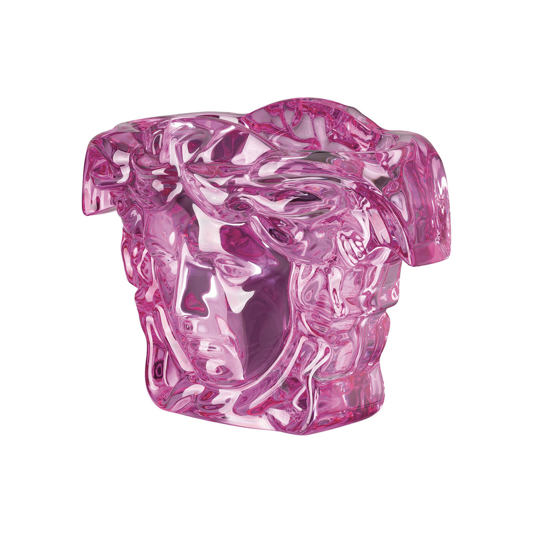Medusa Grande Crystal  Pink Vase  19 CM, 7 1/2 Inch