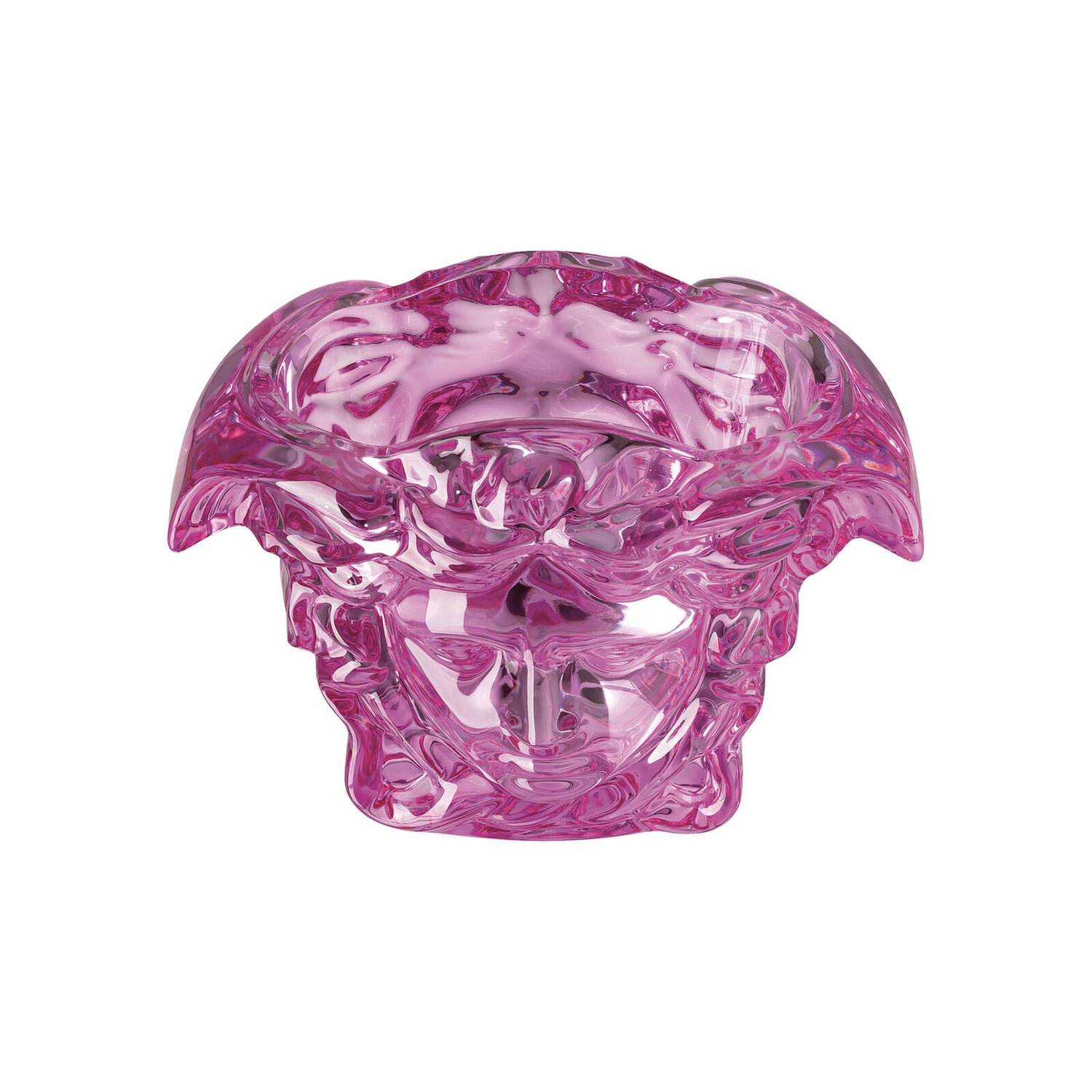 Medusa Grande Crystal  Pink Vase  19 CM, 7 1/2 Inch