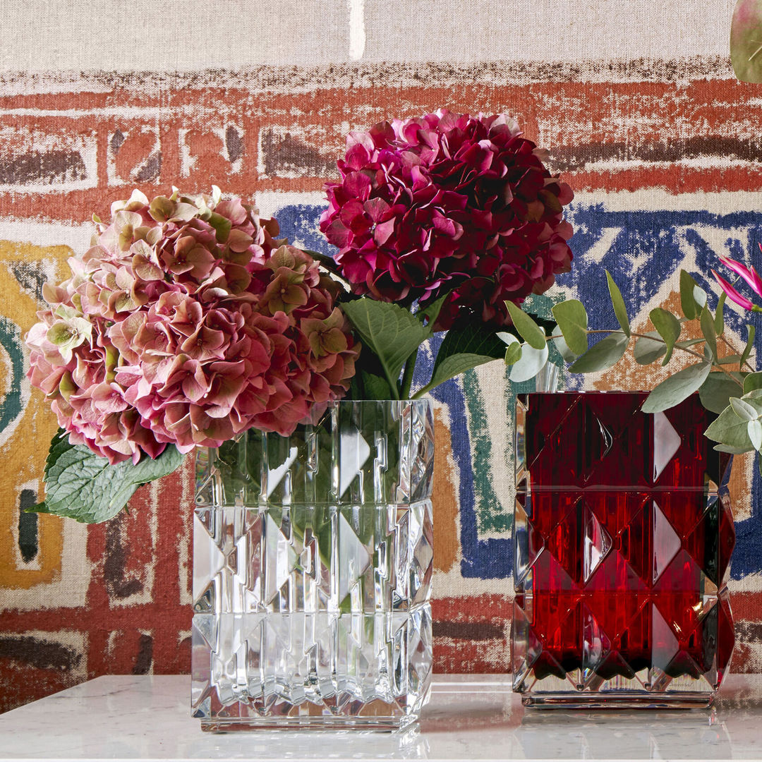 Louxor Rectangular Vase 200 - Clear