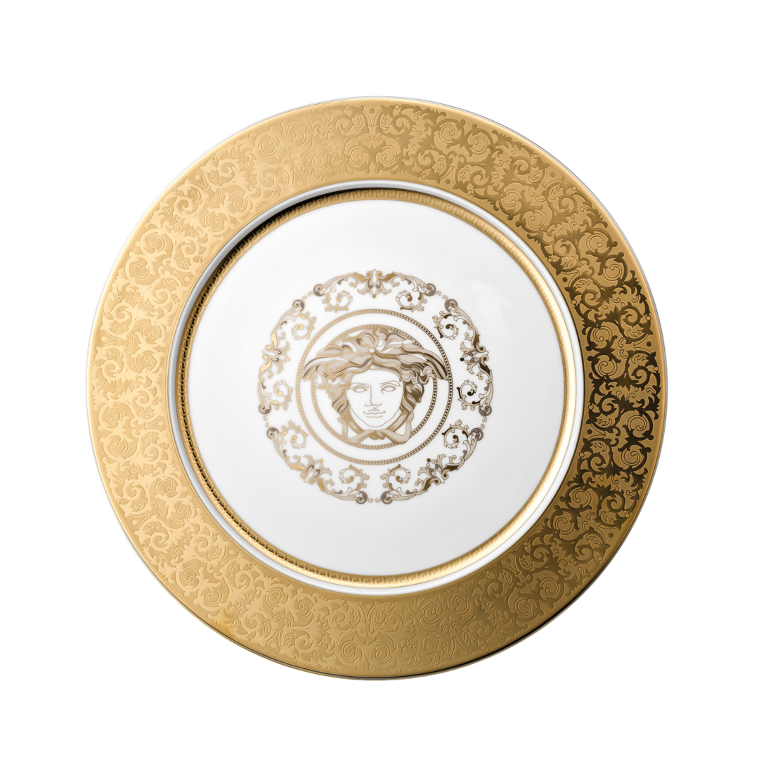 Medusa Gala Gold Service Plate