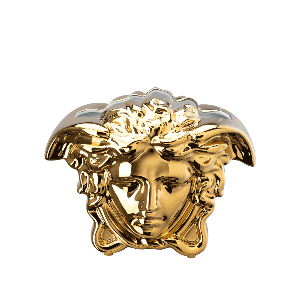 Medusa Grande Gold Vase - Medium