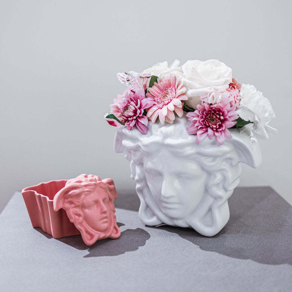 Medusa Grande Small White Vase 15 cm, 6 inch