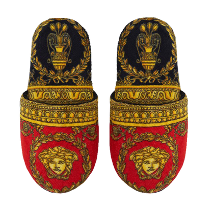I Heart Baroque Slippers Red