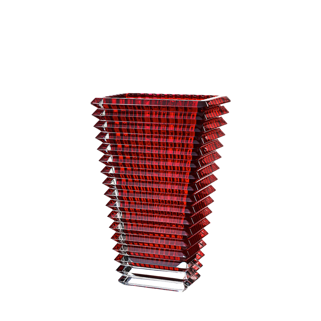 Eye Vase Rectangular Red-Large