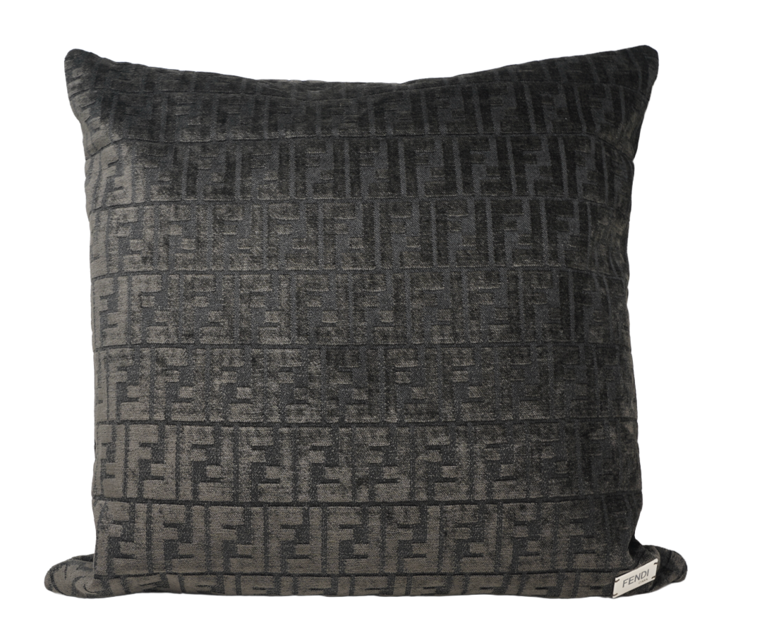 Fendi FF All Over Cushion- Brown