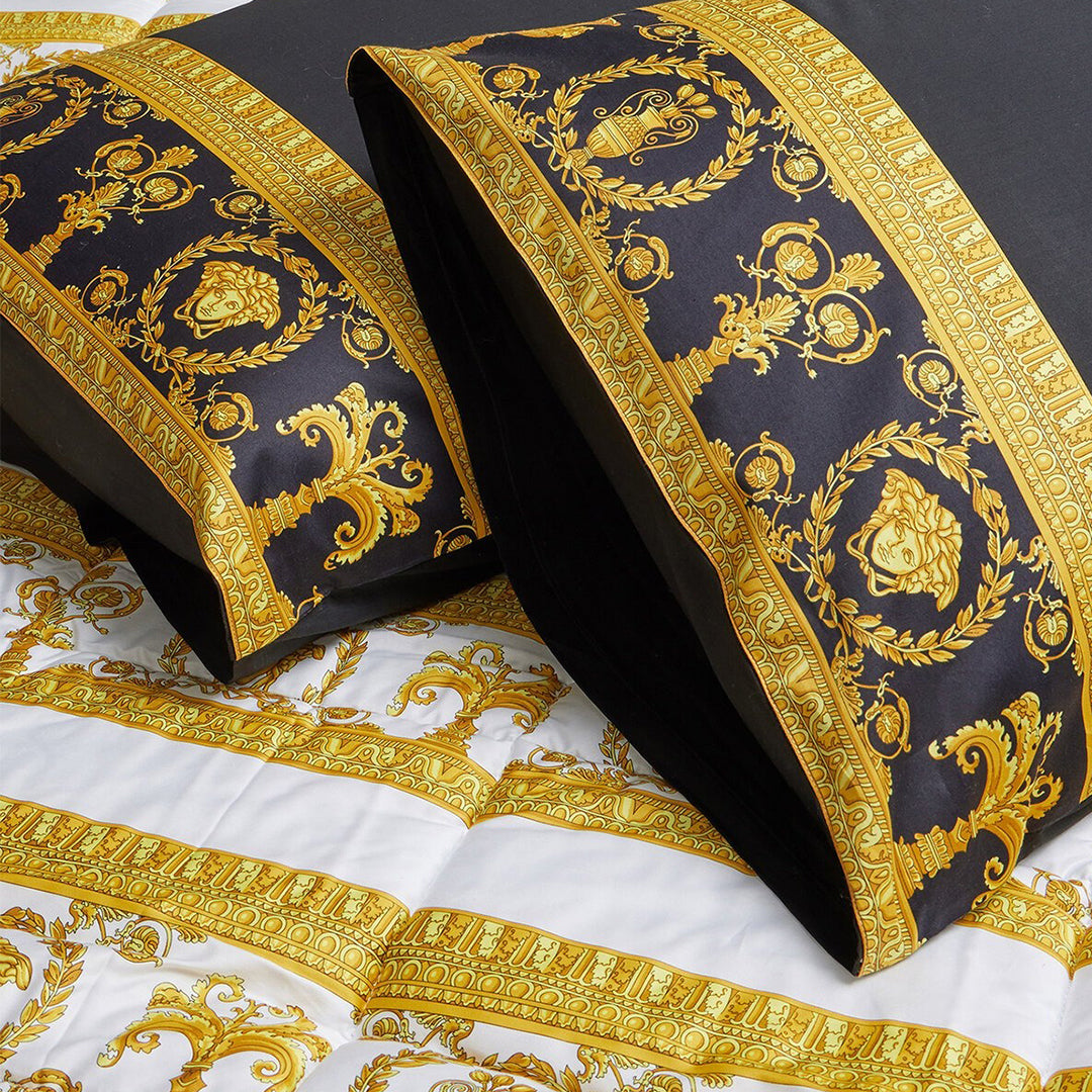 Barocco &amp; Robe Pillow Case Pair - Black