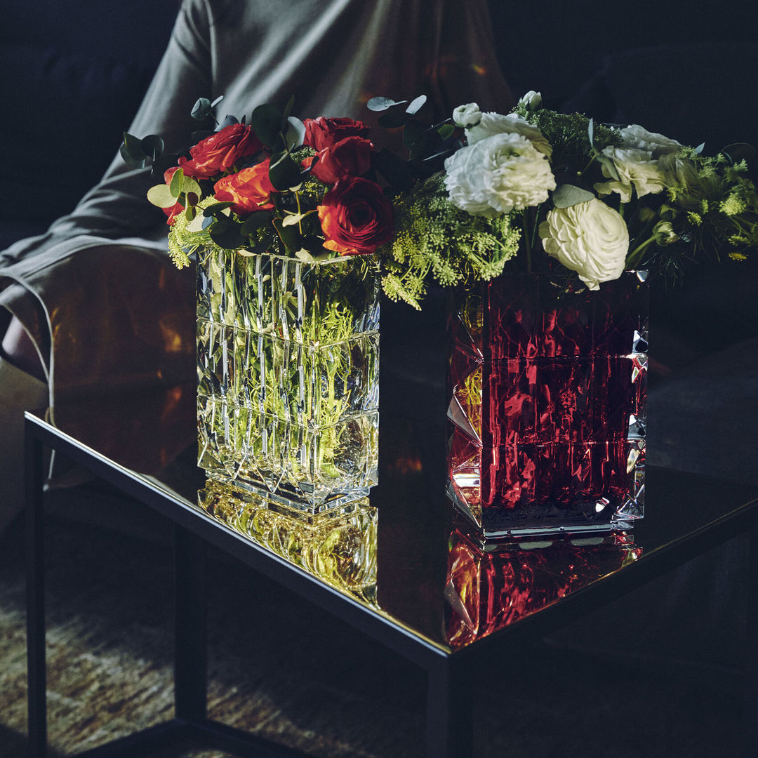 Louxor Rectangular Vase 200 - Clear