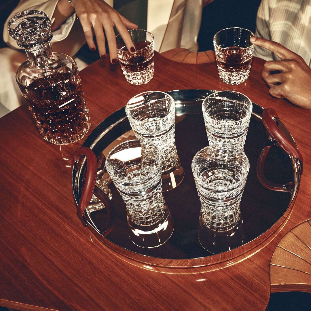 Louxor Bar Set (Whisky Bottle and 6 crystal tumblers)