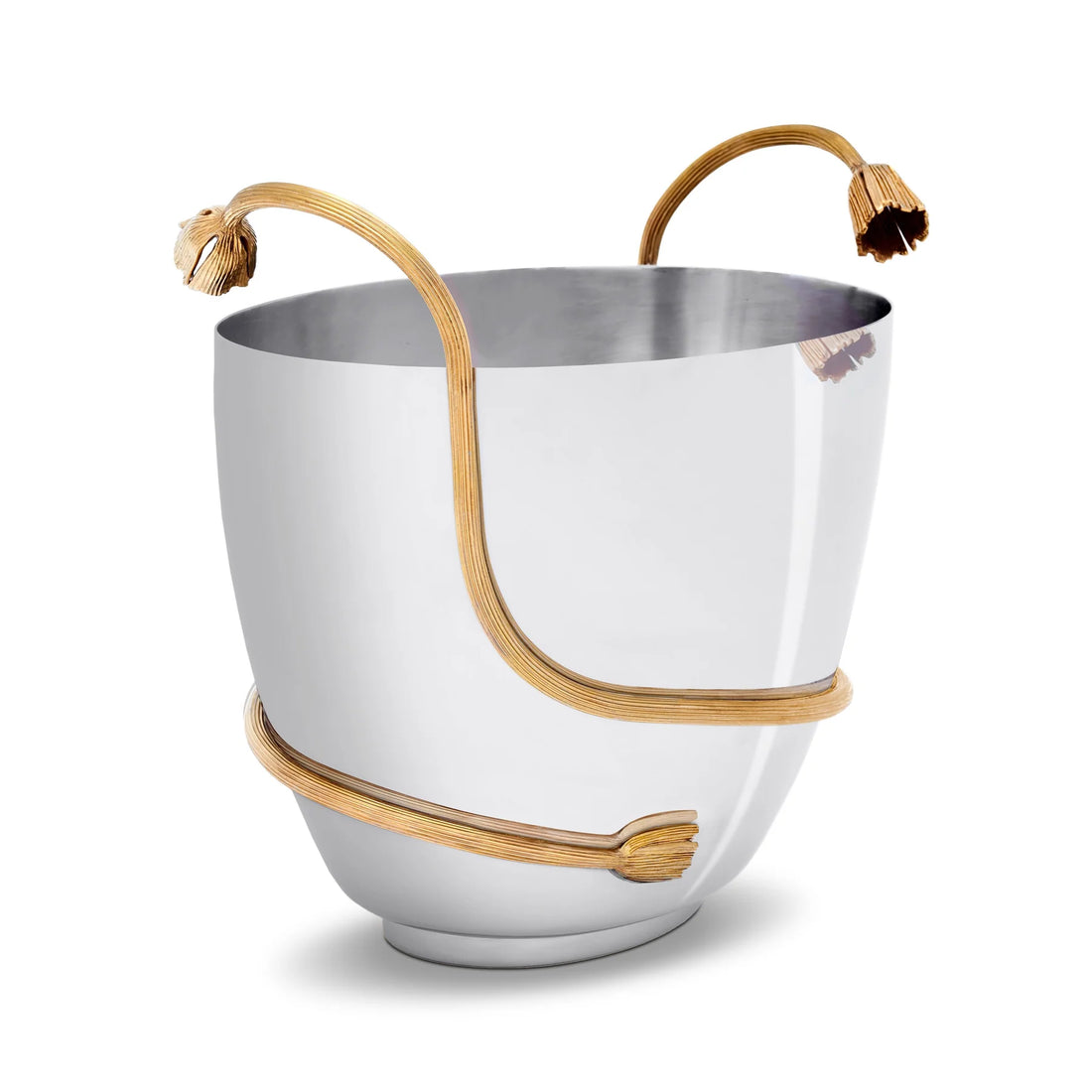 Deco Leaves Stainless Champagne Bucket