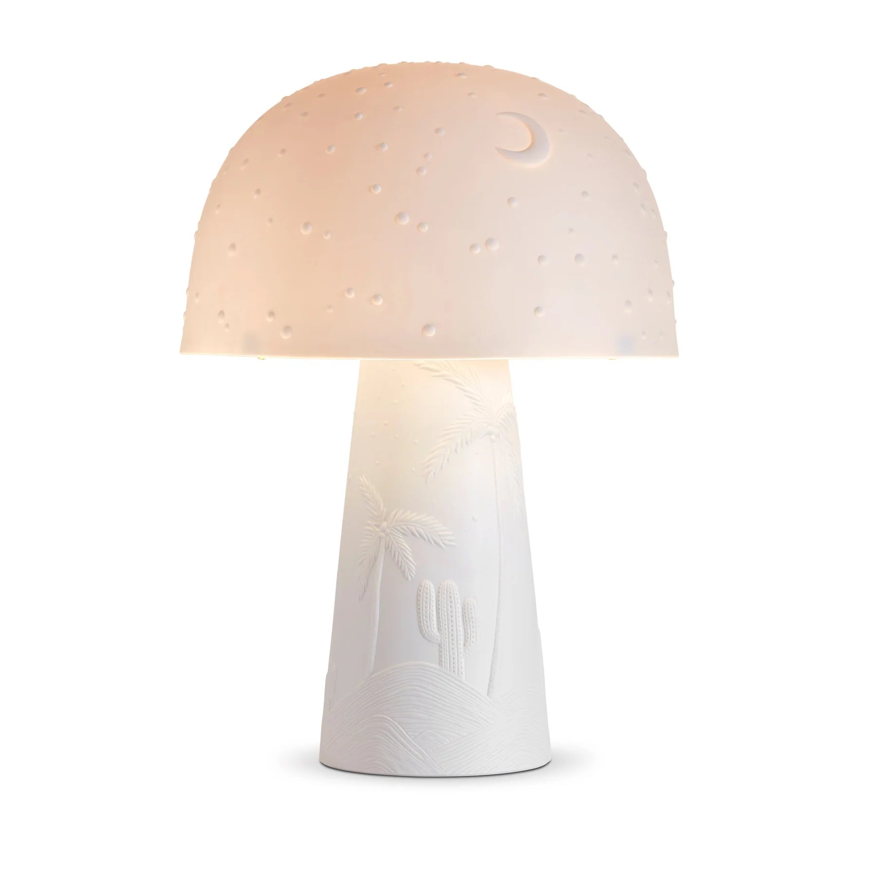 LO Haas Mojave Moon Table Lamp, White