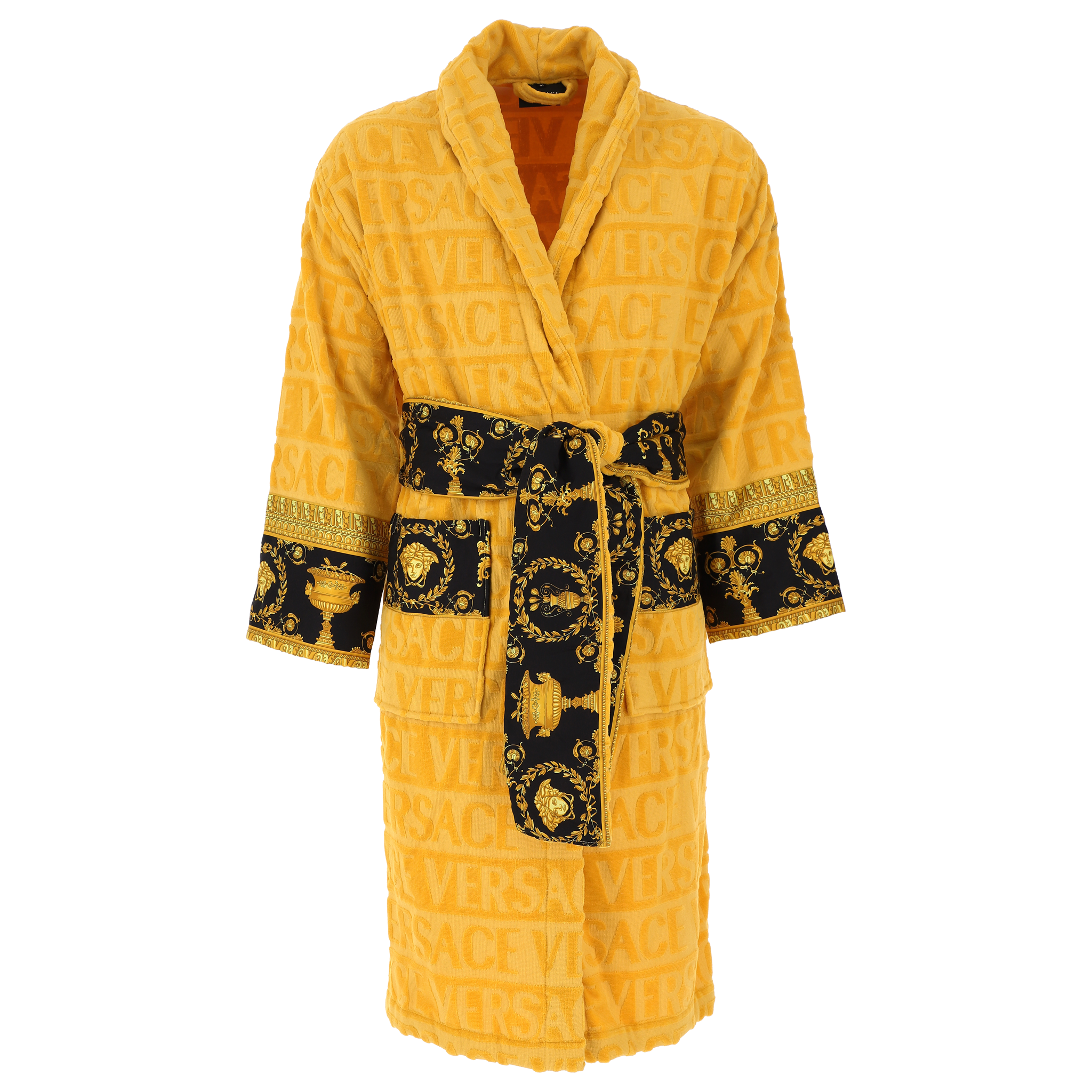 I Heart Baroque Bathrobe no hood-Gold