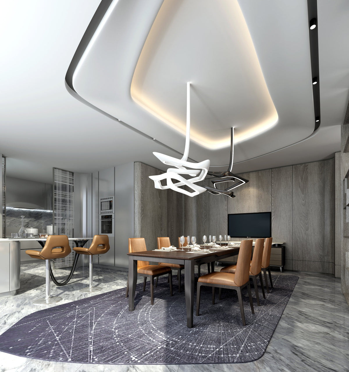 Aston Martin Inspired Penthouse – Major Interiors Inc.