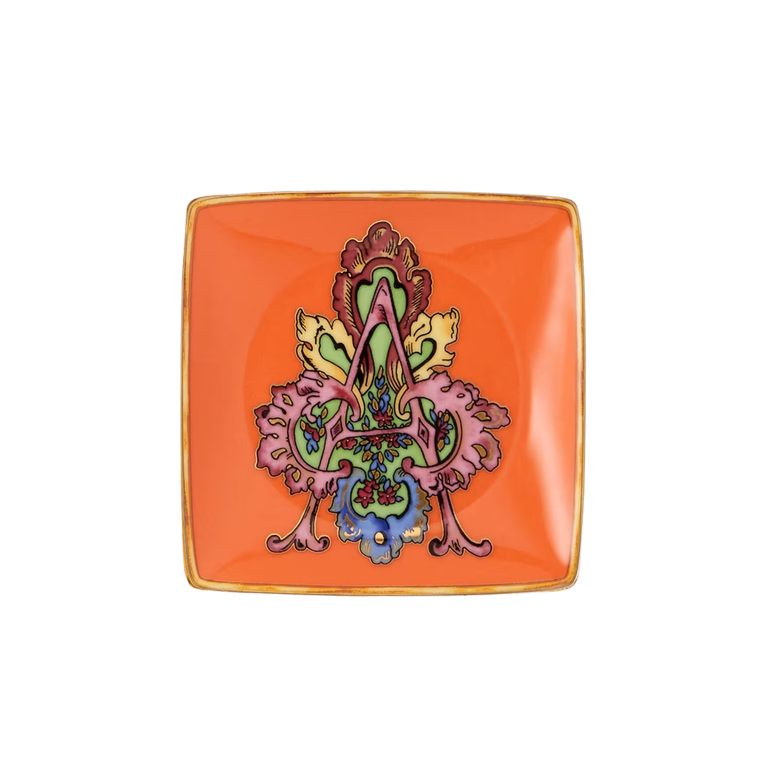 Versace Alphabet A 12 cm Square Plate
