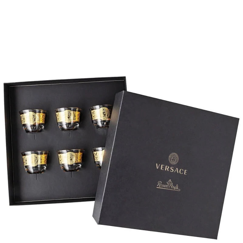 Prestige Gala Medusa Gold Set of 6 Mugs Small