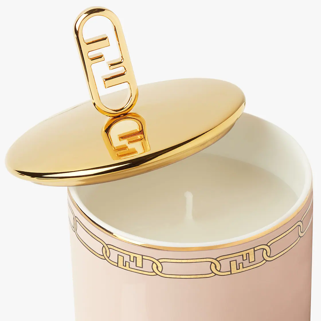 Fendi Casa Cylindrical Candle Small, Pink