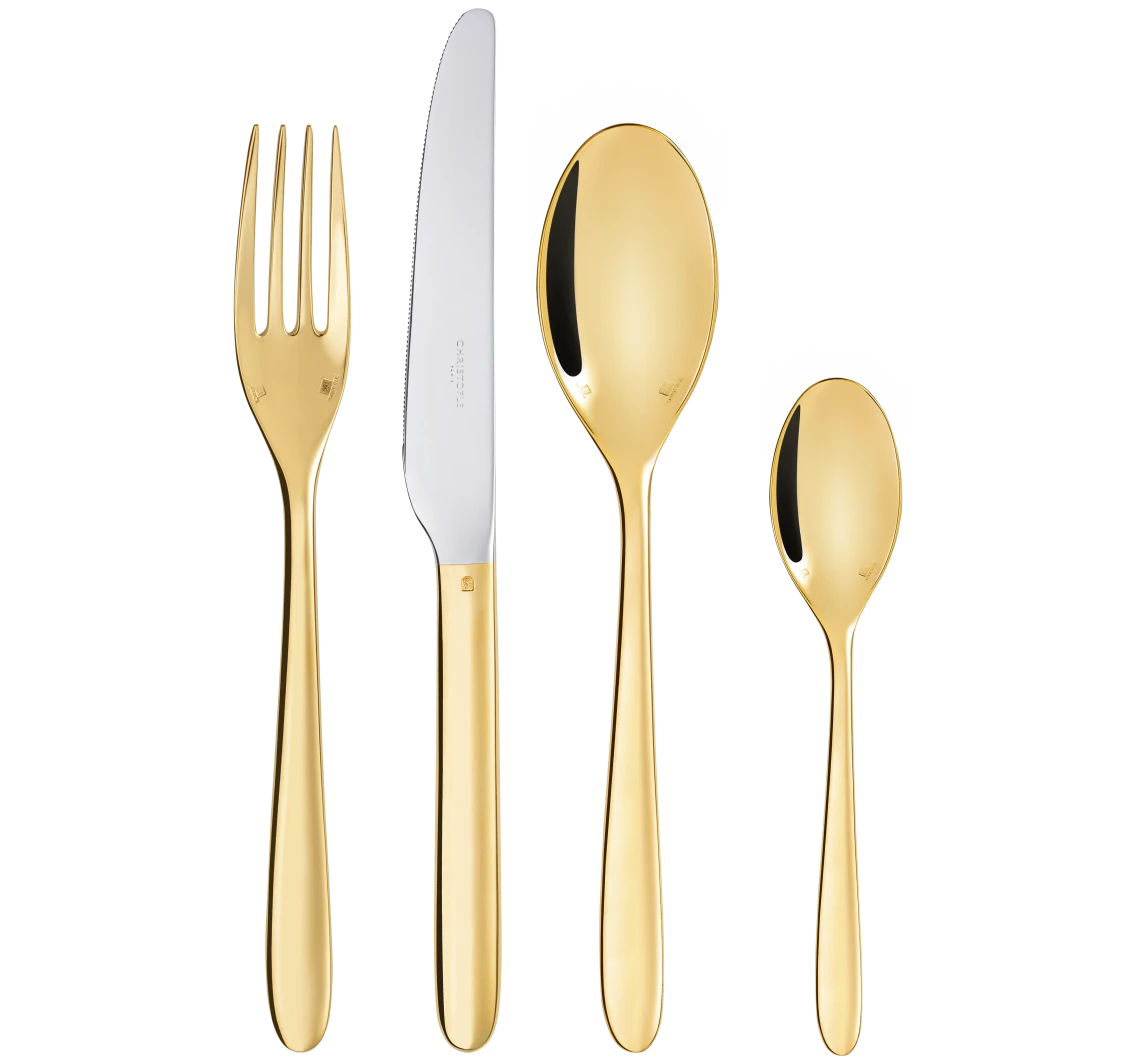 Mood Gold 24-Piece Flatware Set