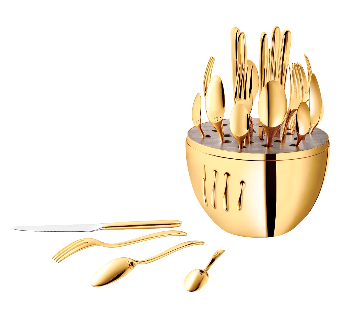 Mood Gold 24-Piece Flatware Set