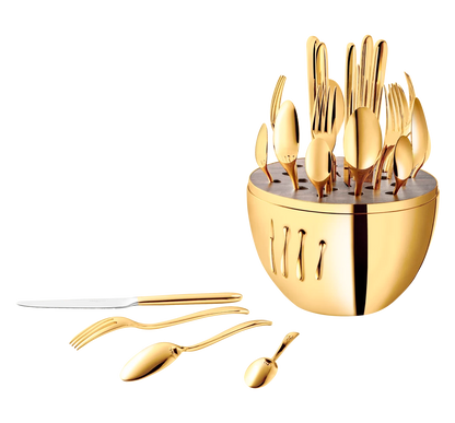 Mood Gold 24-Piece Flatware Set