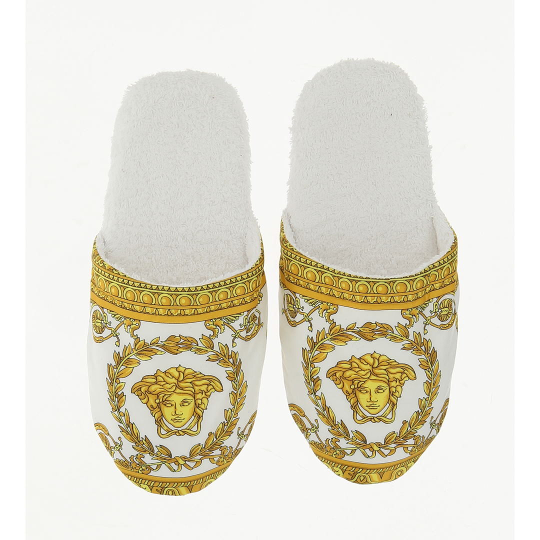 Barocco&amp;Robe Printed Slippers (L) White