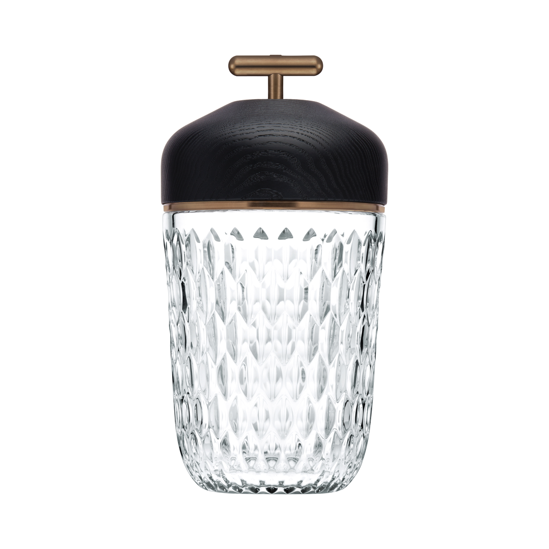 Folia Black Wood Portable Lamp