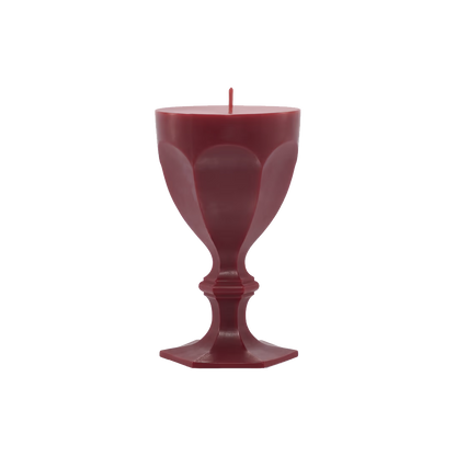 Harcourt Wax Glass Candle 20cm - Red