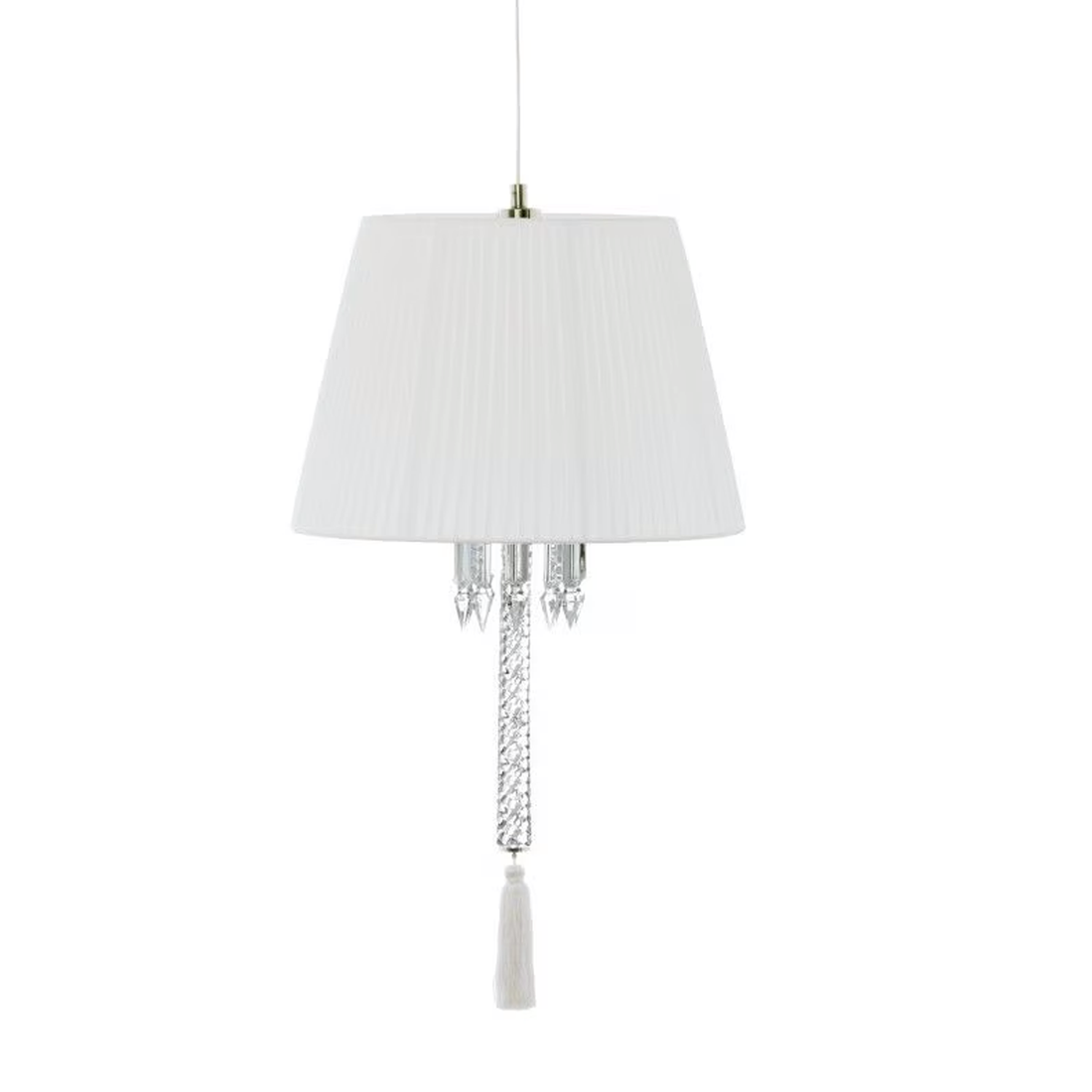 Torch Ceiling Lamp with White Lampshade