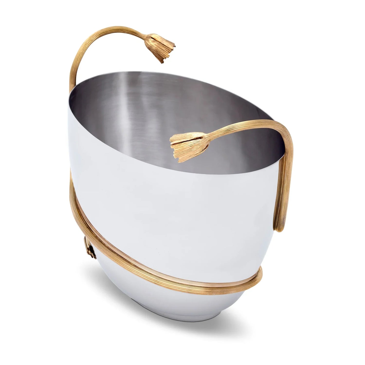 LO L’Objet Deco Leaves Stainless Champagne Bucket