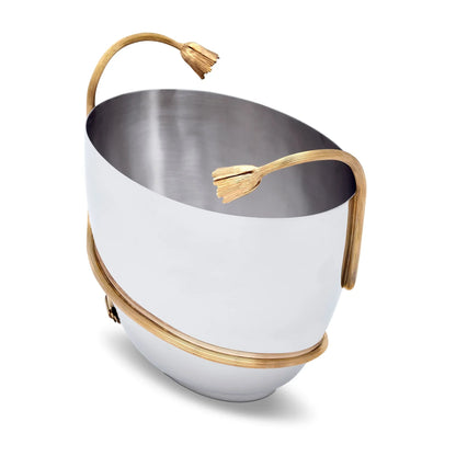 LO L’Objet Deco Leaves Stainless Champagne Bucket