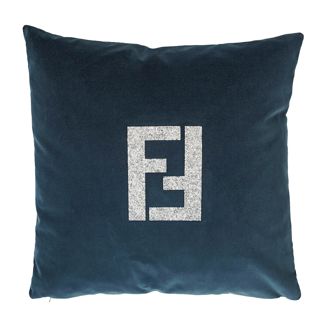 FF Swarovski Cushion- Prussian Blue