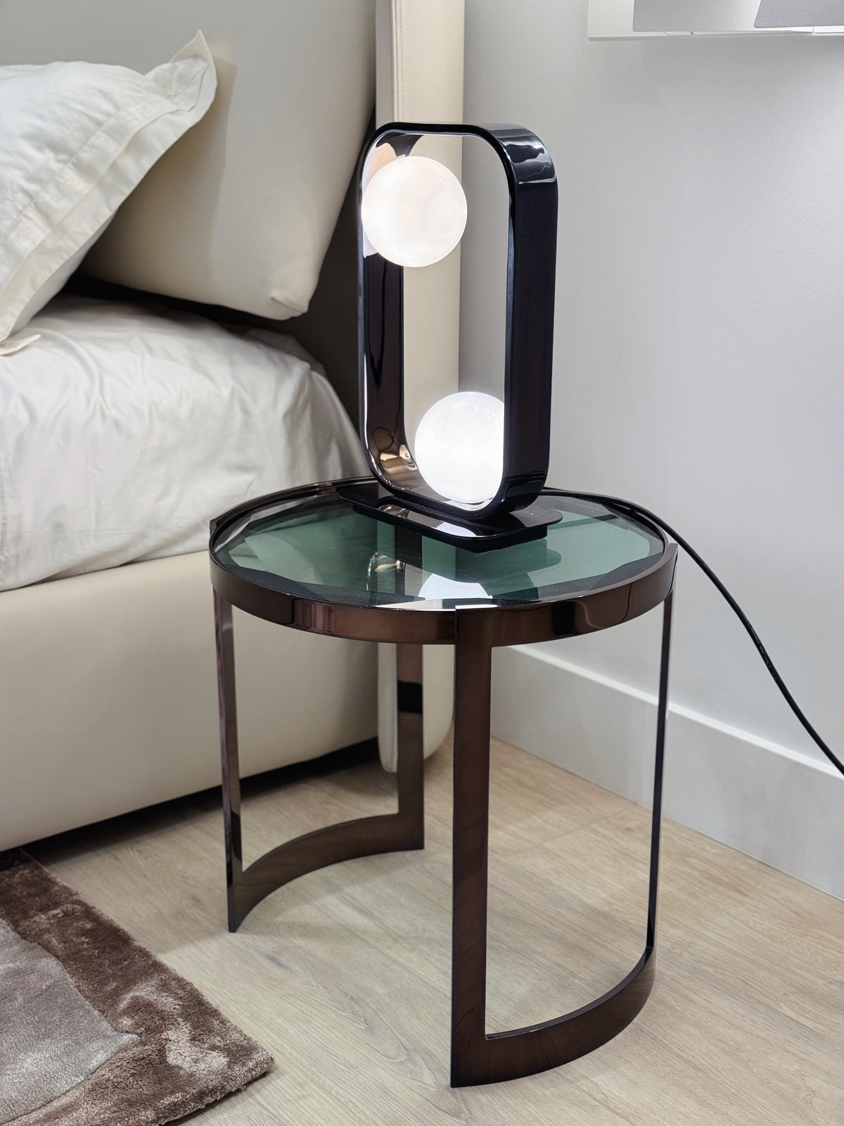 Anya D45 Side Table Green Crystal