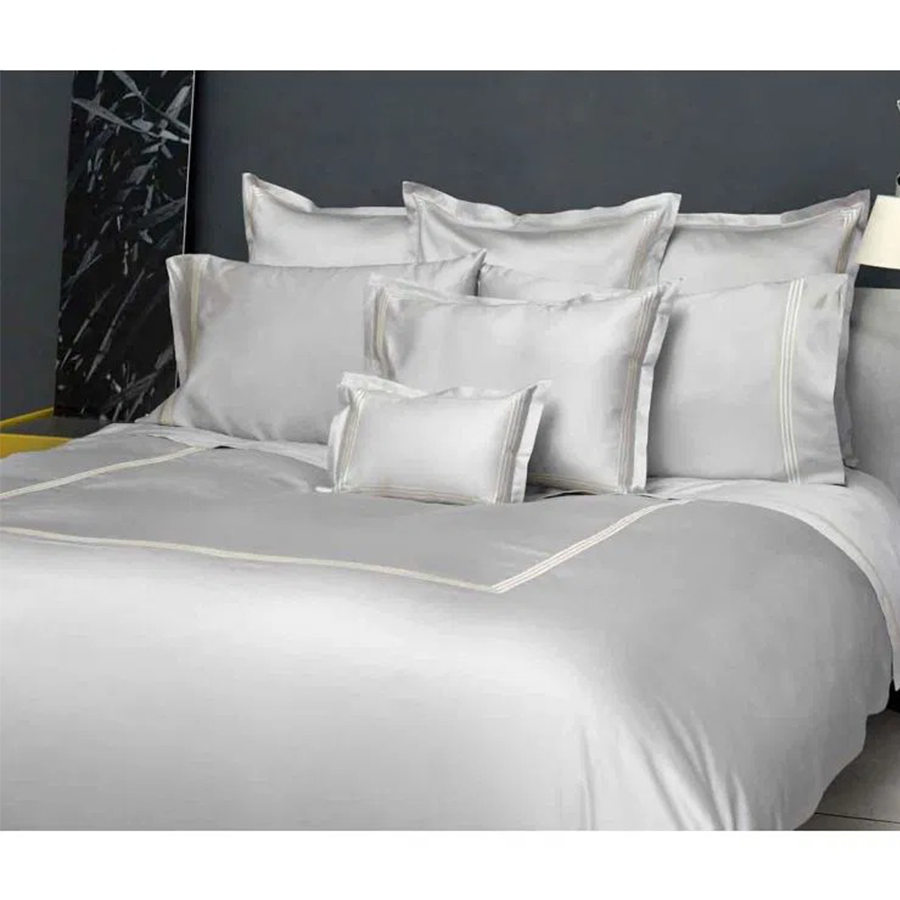 Platinum Sateen Duvet Cover & Pillowcases King Set